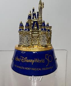 Disney Swarovski Arribas 50th Anniversary Cinderella Castle Jeweled Trinket Box