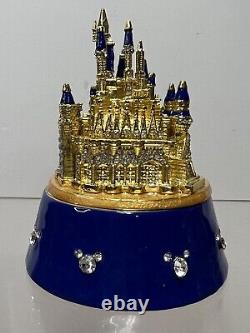 Disney Swarovski Arribas 50th Anniversary Cinderella Castle Jeweled Trinket Box