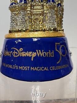 Disney Swarovski Arribas 50th Anniversary Cinderella Castle Jeweled Trinket Box