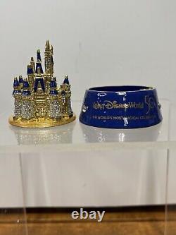 Disney Swarovski Arribas 50th Anniversary Cinderella Castle Jeweled Trinket Box