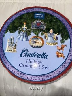 Disney Traditions Cinderella Holiday Ornament Set NEW in Box Jim Shore Enesco