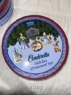 Disney Traditions Cinderella Holiday Ornament Set NEW in Box Jim Shore Enesco