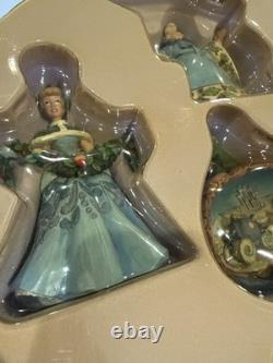 Disney Traditions Cinderella Holiday Ornament Set NEW in Box Jim Shore Enesco