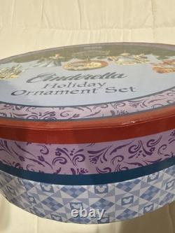 Disney Traditions Cinderella Holiday Ornament Set NEW in Box Jim Shore Enesco
