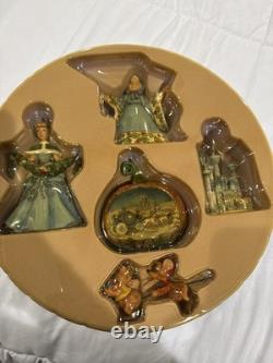 Disney Traditions Cinderella Holiday Ornament Set NEW in Box Jim Shore Enesco