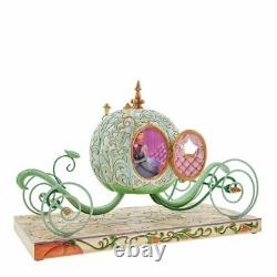 Disney Traditions Enchanted Carriage Cinderella Light Up Figurine 6007055 New