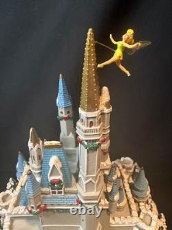 Disney Village WDW Light Up Cinderella Castle WITH Tinkerbell, Box & Cord NEW