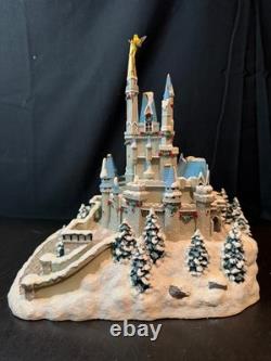 Disney Village WDW Light Up Cinderella Castle WITH Tinkerbell, Box & Cord NEW
