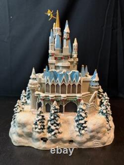 Disney Village WDW Light Up Cinderella Castle WITH Tinkerbell, Box & Cord NEW