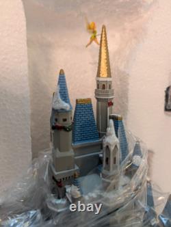 Disney Village WDW Light-Up Cinderella Castle w Tinkerbell BRAND NEW IN BOX
