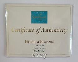 Disney WDCC Cinderella 50th anniversary Fit for a Princess new withbox & COA