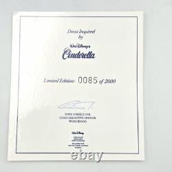 Disney Wedgwood Cinderella's Dress Limited Edition #85 2000 Figurine New Box COA