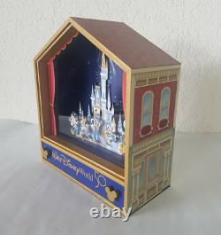 Disney World 50th Anniversary Music Box Mickey Mouse & Friends Cinderella Castle