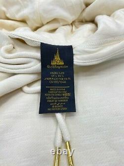 Disney World 50th Anniversary White Luxe Collection Hoodie Adult L Sweatshirt