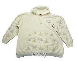 Disney World 50th Anniversary White Luxe Collection Hoodie Adult XL Sweatshirt