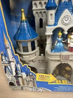 Disney World Cinderella Castle Playset With Light Up Fireworks & Sounds! RARE