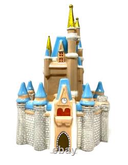 Disney World Magic Kingdom Cinderella Castle Ceramic Cookie Jar New