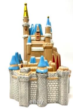 Disney World Magic Kingdom Cinderella Castle Ceramic Cookie Jar New