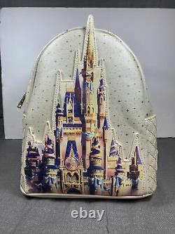 Disney World Magic Kingdom Loungefly 50th Anniversary Castle Backpack New