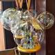 Disney World Retired Globe Glass 4 Parks in 1 Cinderella Glass Ornament. NWT