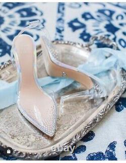 Disney X Aldo Cinderella Glassslipper High Heel Clear Embellished Size 5-10 NIB