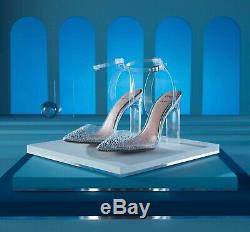 Disney X Aldo Cinderella Glassslipper High Heel Clear Embellished Size 5-10 NIB