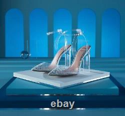 Disney X Aldo Cinderella Glassslipper High Heel Clear Embellished Size 5-10 NIB