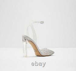Disney X Aldo Cinderella Glassslipper High Heel Clear Embellished Size 5-10 NIB
