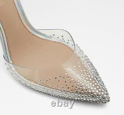 Disney X Aldo Cinderella Glassslipper High Heel Clear Embellished Size 5-10 NIB