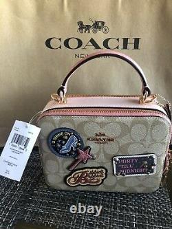 Disney X Coach Box Crossbody Cinderella Patches FREE Shipping NEW with Tags