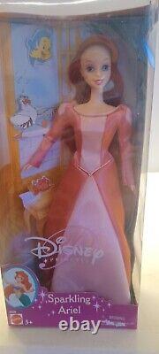Disney princess dolls set of 5 Sleeping Beauty-Ariel-Snow white-Belle-Cinderella