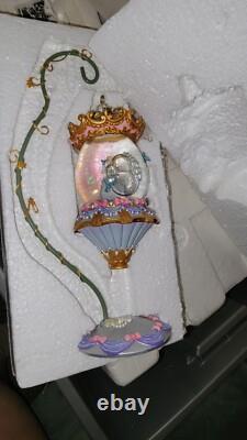 Disney's Cinderella Snowglobe Hanging On Vine with stsnd. Beautiful. New in box