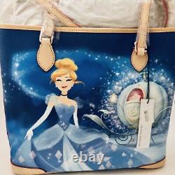 Dooney & Bourke Cinderella Dream Big Princess Leather Shopper Tote Purse Disney
