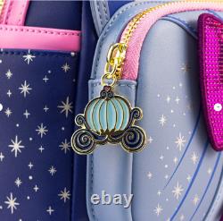EXCLUSIVE Loungefly Disney Cinderella Fairy Godmother Backpack Wallet 2PC SET