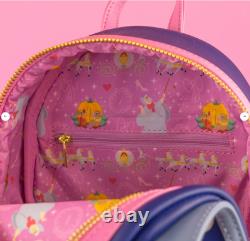EXCLUSIVE Loungefly Disney Cinderella Fairy Godmother Backpack Wallet 2PC SET