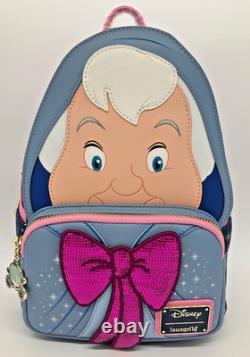 EXCLUSIVE Loungefly Disney Cinderella Fairy Godmother Cosplay Backpack NWT GRAIL