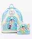 EXCLUSIVE Loungefly Disney Cinderella Stained Glass Portrait Backpack Wallet NWT