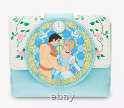 EXCLUSIVE Loungefly Disney Cinderella Stained Glass Portrait Backpack Wallet NWT