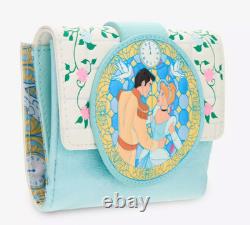 EXCLUSIVE Loungefly Disney Cinderella Stained Glass Portrait Backpack Wallet NWT