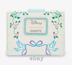 EXCLUSIVE Loungefly Disney Cinderella Stained Glass Portrait Backpack Wallet NWT