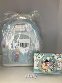 EXCLUSIVE Loungefly Disney Cinderella Stained Glass Portrait Backpack Wallet NWT