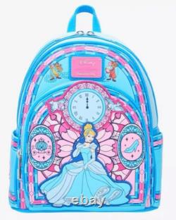 EXCLUSIVE Loungefly Disney Cinderella Stained Glass Princess Backpack Bag NWT