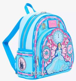 EXCLUSIVE Loungefly Disney Cinderella Stained Glass Princess Backpack Bag NWT