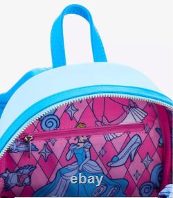 EXCLUSIVE Loungefly Disney Cinderella Stained Glass Princess Backpack Bag NWT