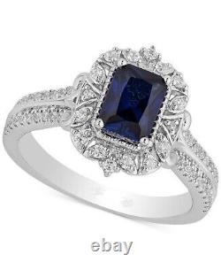 Enchanted Disney 1 CT Blue Radiant Cut Cubic Zirconia Stone Cinderella Ring