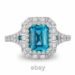 Enchanted Disney Cinderella 1.50 Ct London Blue Topaz & Diamond Engagement Ring