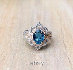 Enchanted Disney Cinderella London Topaz Rings Awesome Oval Cut Engagement Rings