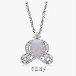 Enchanted Disney Cinderella Necklace Opal Stone Fine Jewelry Gift New