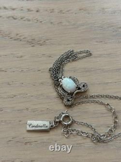 Enchanted Disney Cinderella Opal Pendant Necklace Fine Jewelry New