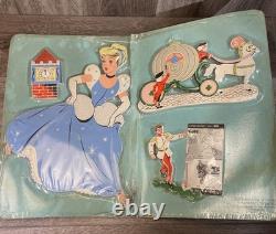 Factory Sealed Vintage 1951 Disney Cinderella Fairytale Pin-Ups Dolly Toy Co